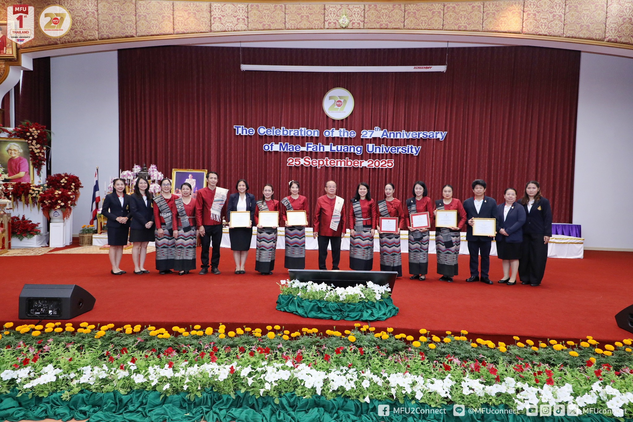ขอแสดงความยินดีกับอาจารย์ผู้สร้างชื่อเสียงให้แก่มหาวิทยาลัยแม่ฟ้าหลวง