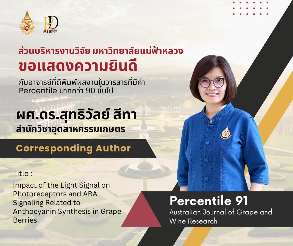 #MFUResearchNEWs | #Tier1