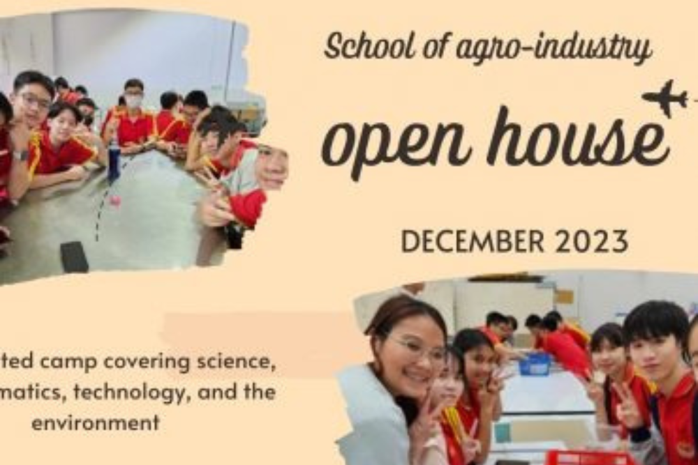 School of Agro-Industry organized an integrated camp covering science, mathematics, technology, and the environment on December 8, 2023,